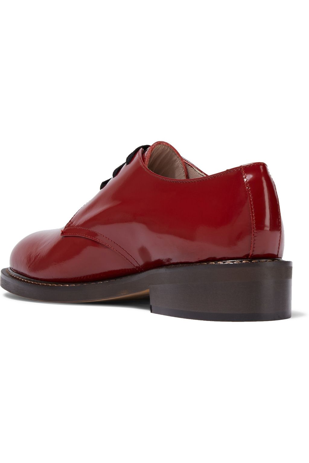 MARNI Glossed-leather brogues