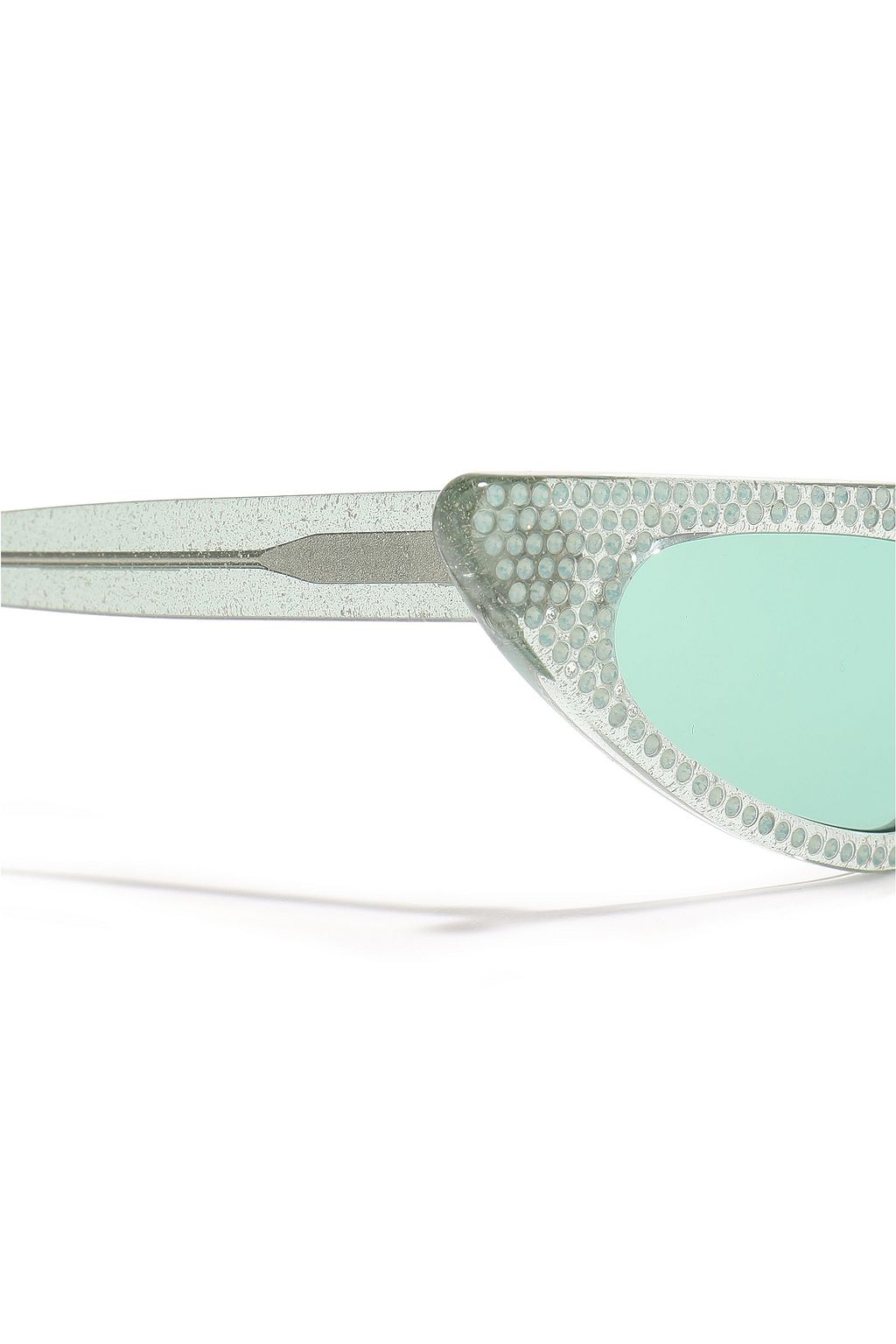 ANDY WOLF Florence crystal-embellished cat-eye acetate sunglasses