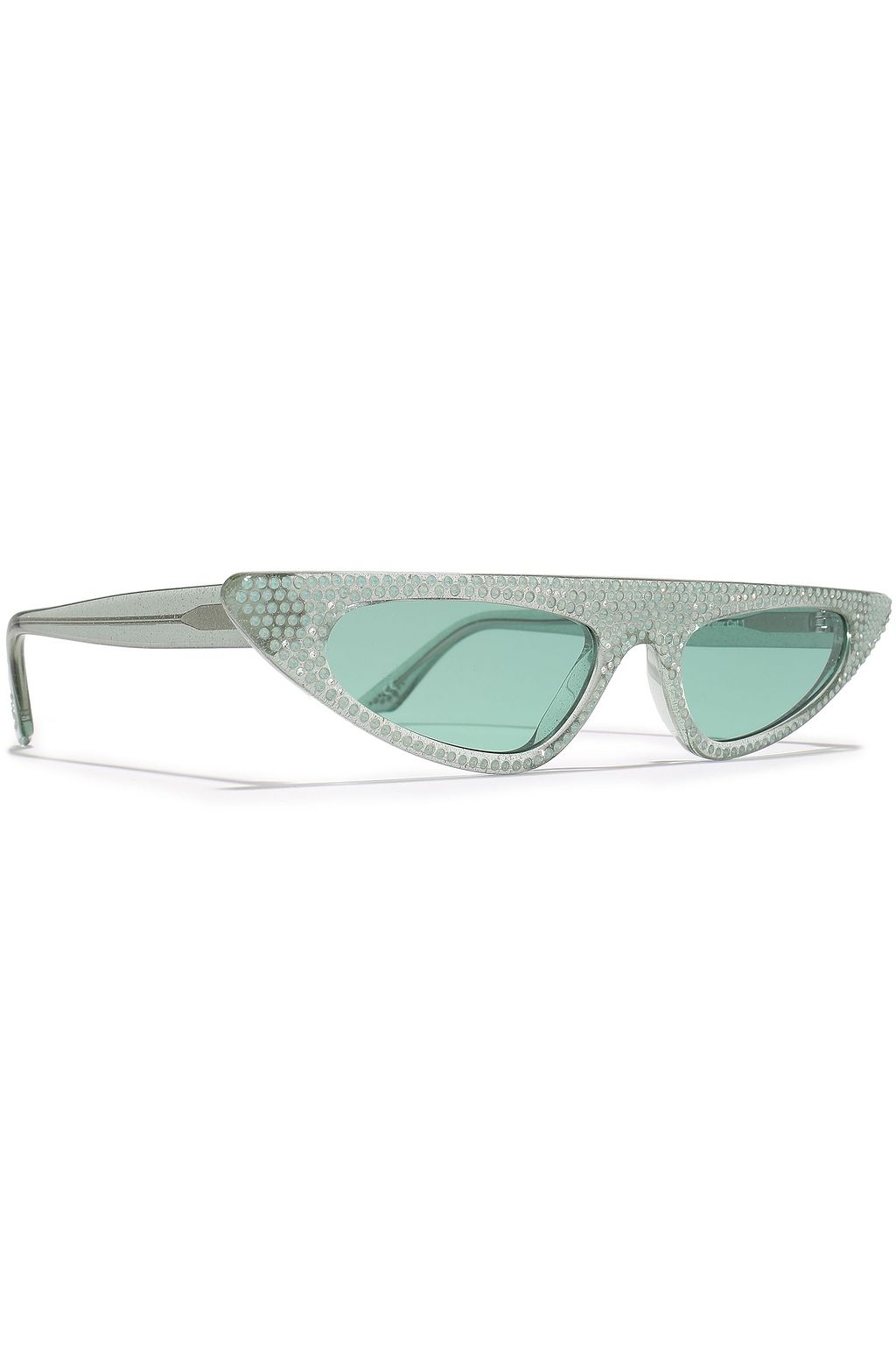 ANDY WOLF Florence crystal-embellished cat-eye acetate sunglasses