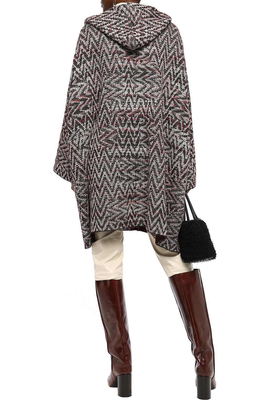 MISSONI Reversible jacquard-knit hooded coat