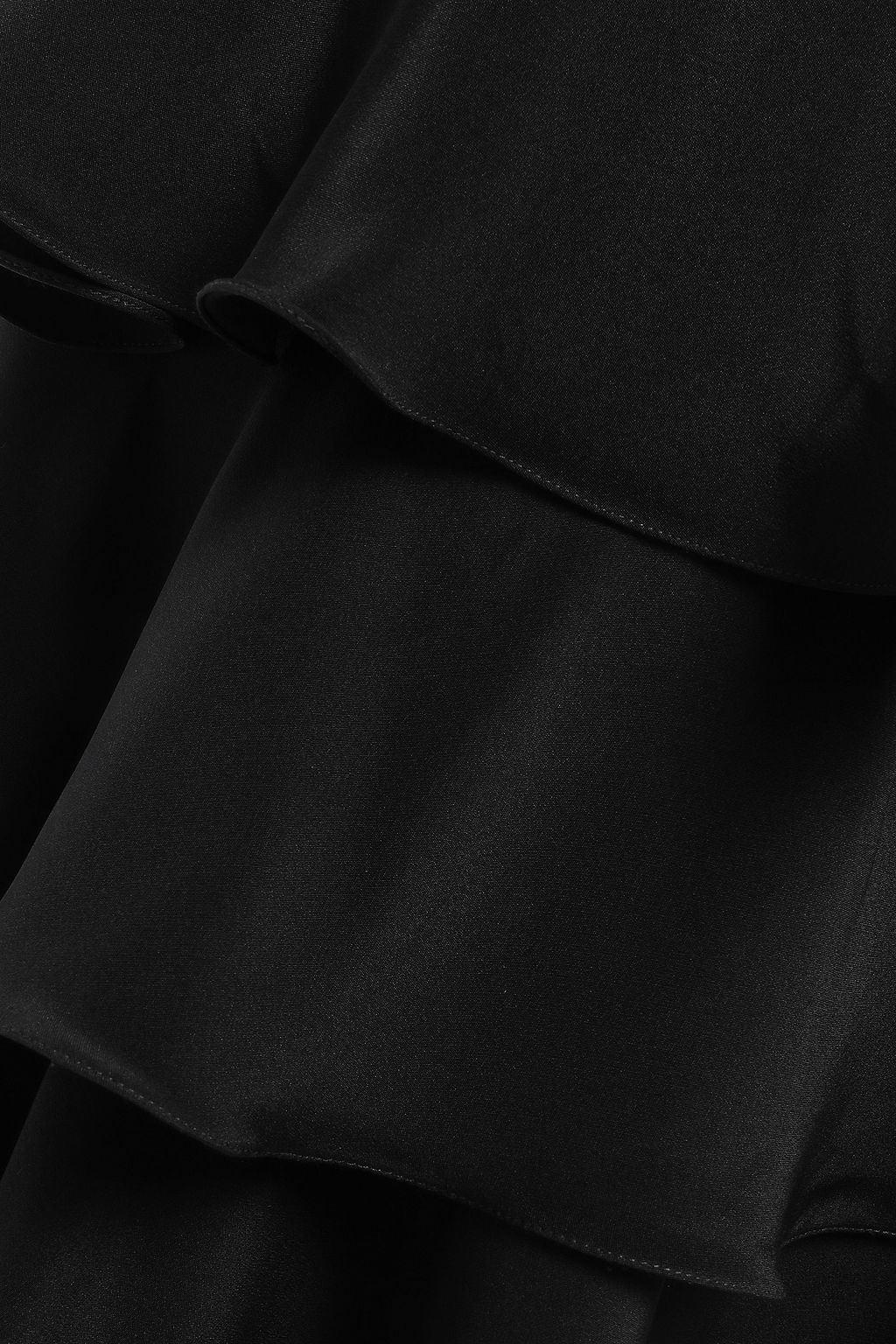JOHANNA ORTIZ Western Wallflower tiered silk-crepe maxi skirt