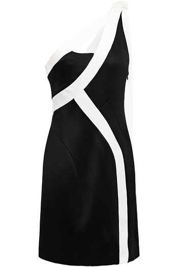 designer black mini dress