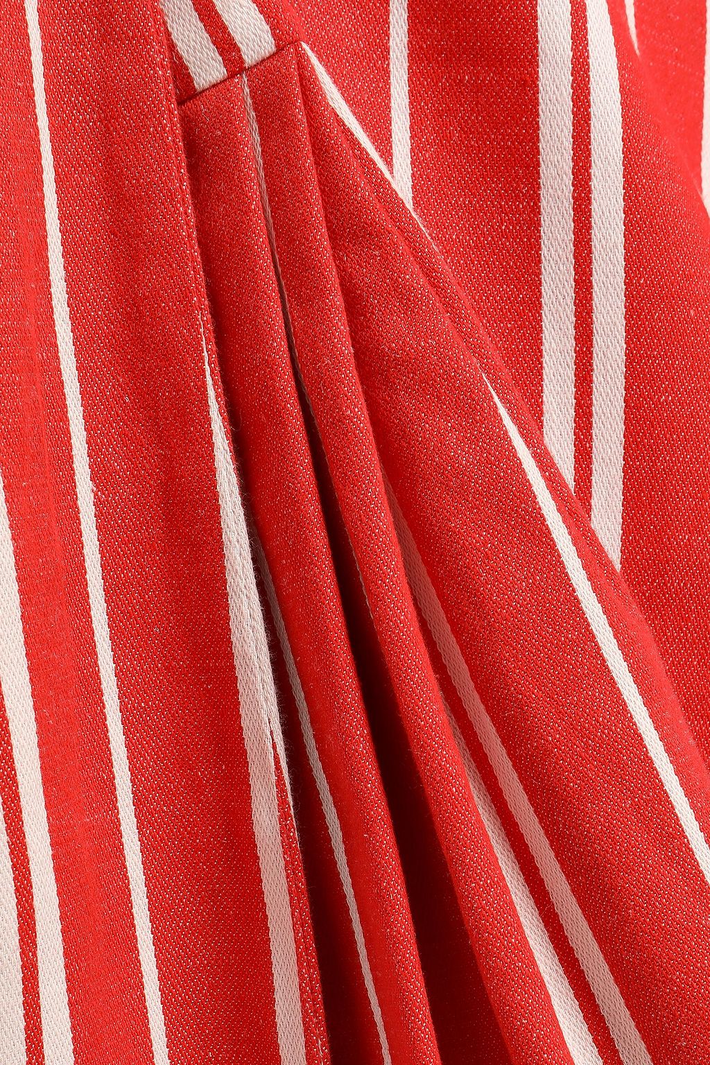 JOHANNA ORTIZ Santa Fe belted striped linen midi dress