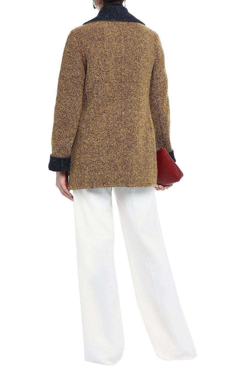 MISSONI Reversible double-breasted wool-blend bouclé-knit jacket