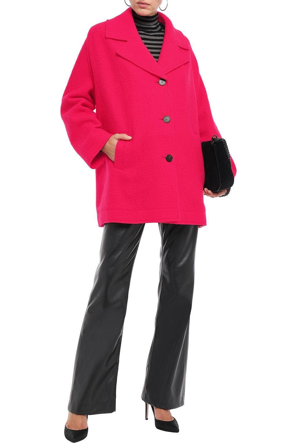 MCQ ALEXANDER MCQUEEN Boiled wool coat