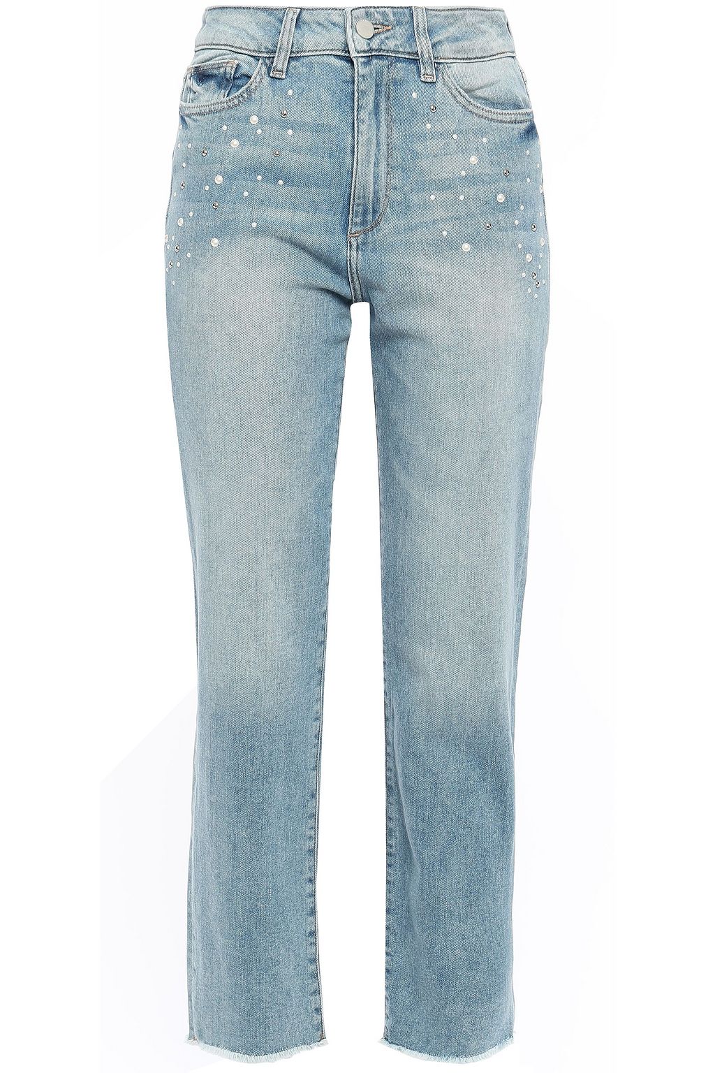 embellished pearl jeans