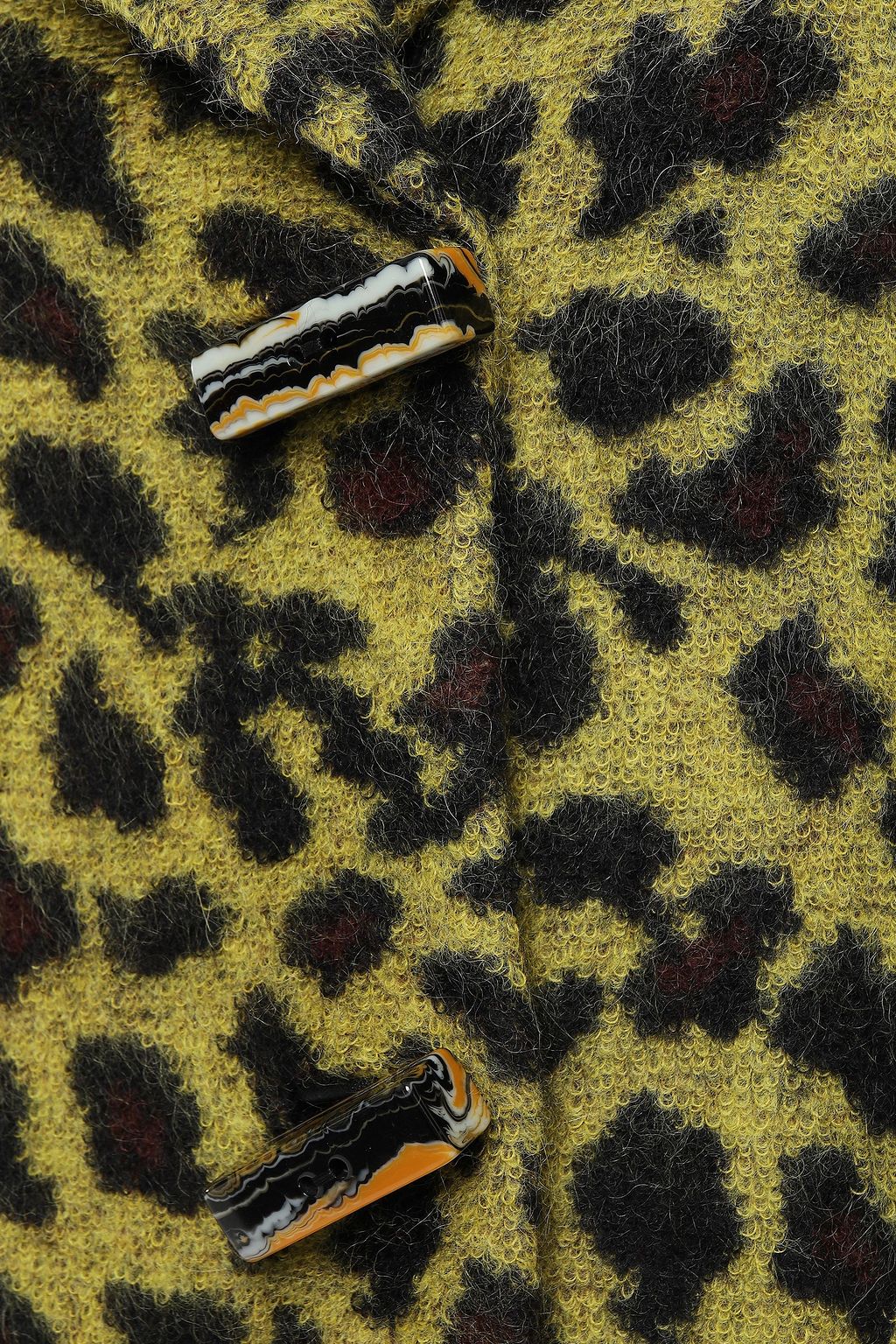 MISSONI Leopard-print jacquard-knit coat