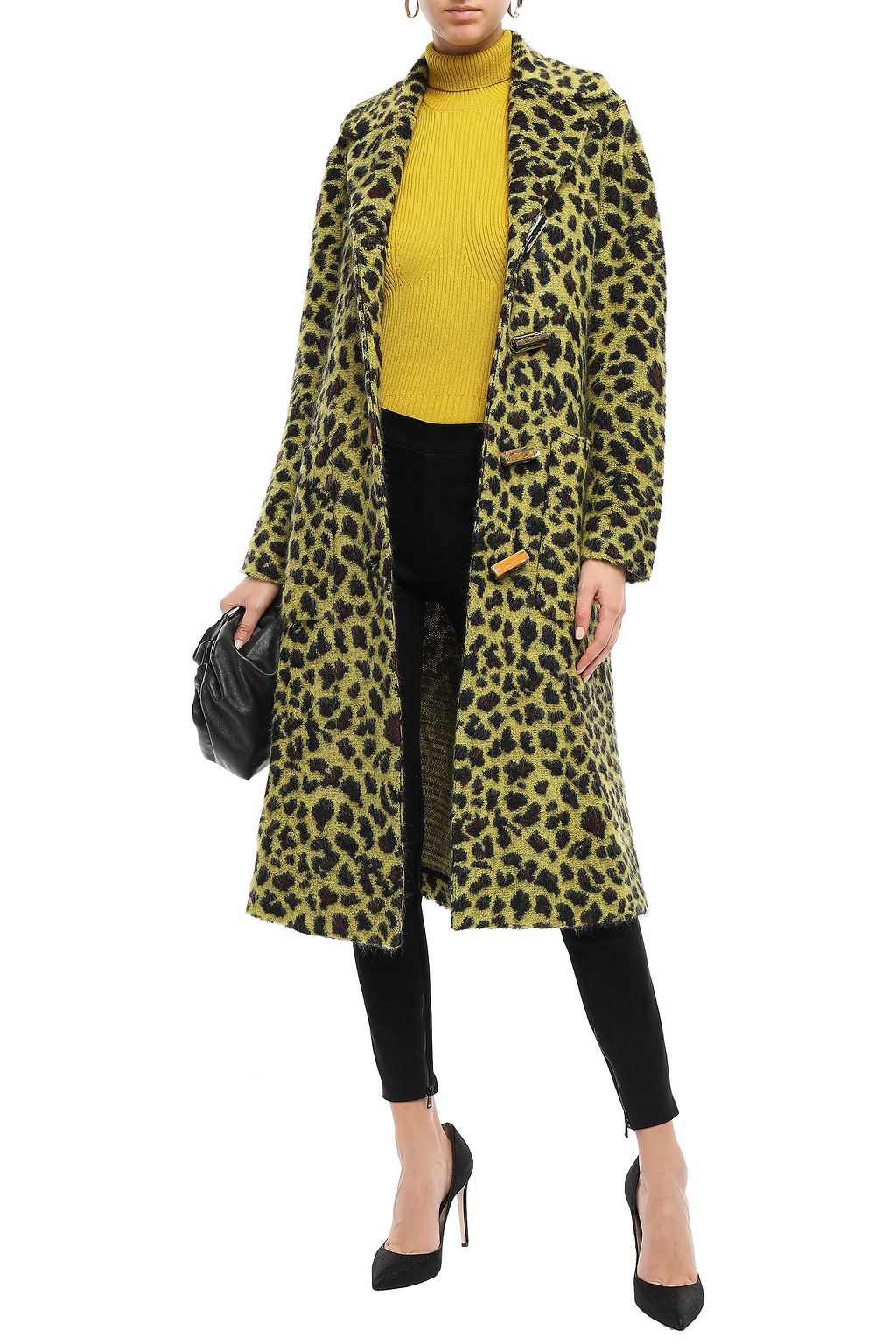 MISSONI Leopard-print jacquard-knit coat