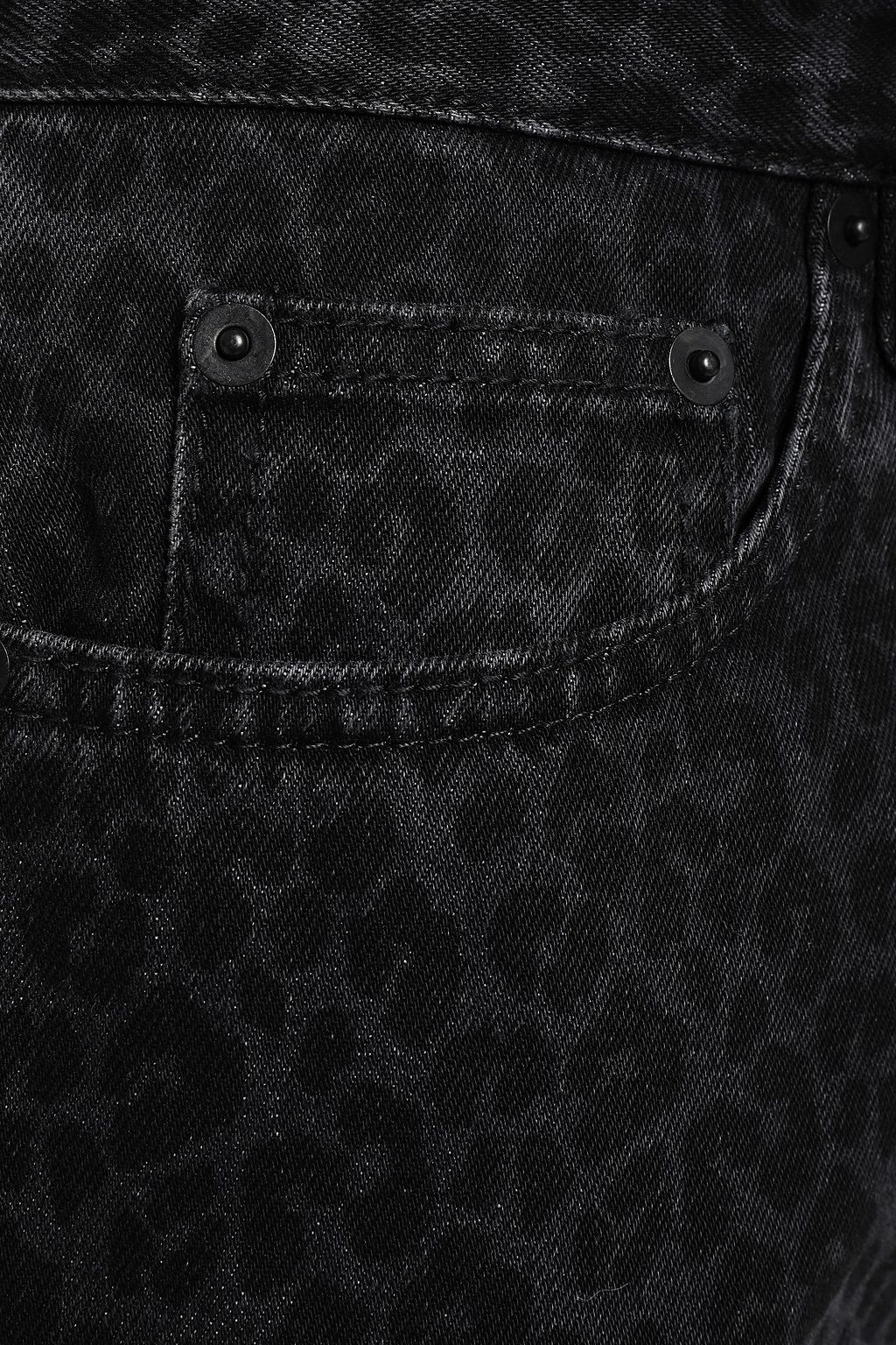 black leopard jeans