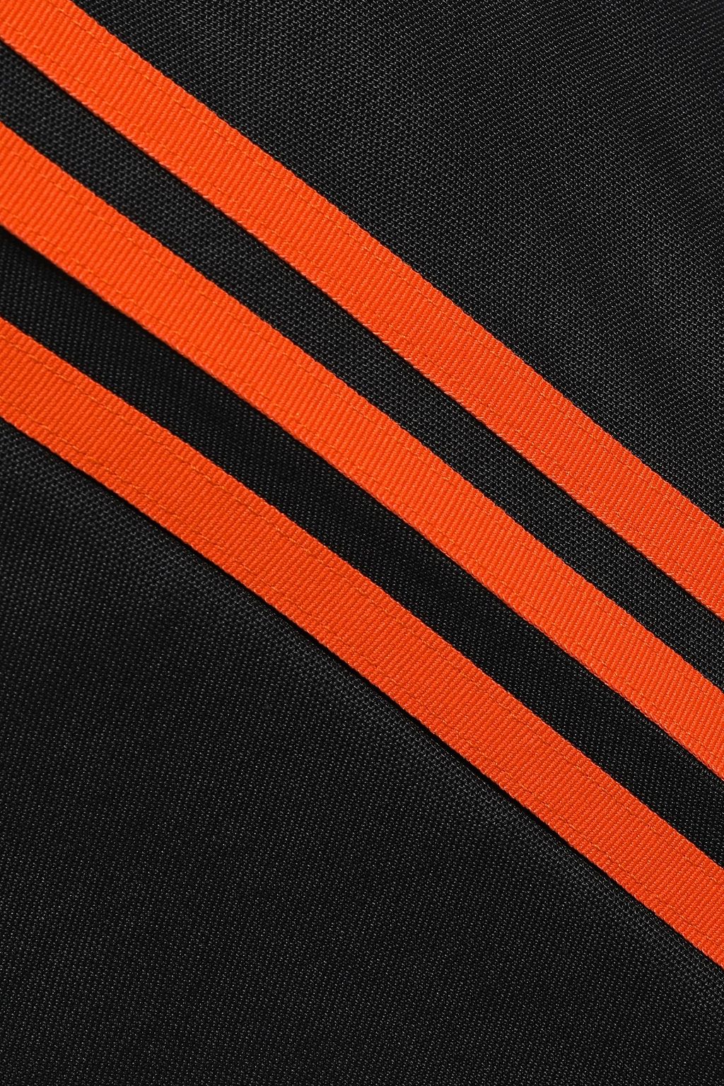 ADIDAS ORIGINALS Striped cotton-piqué maxi dress