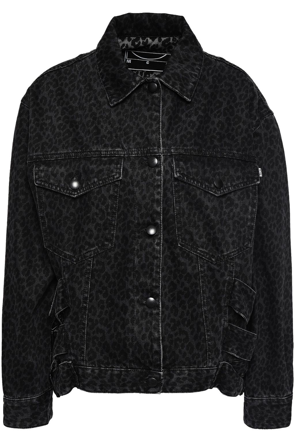 black leopard print jeans