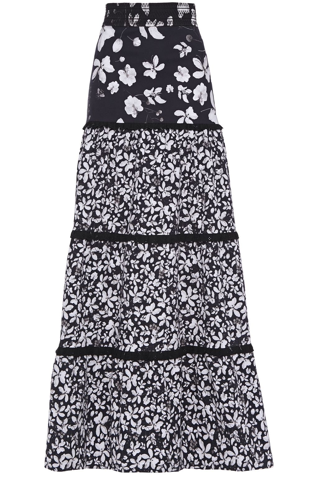 cotton stretch maxi skirt