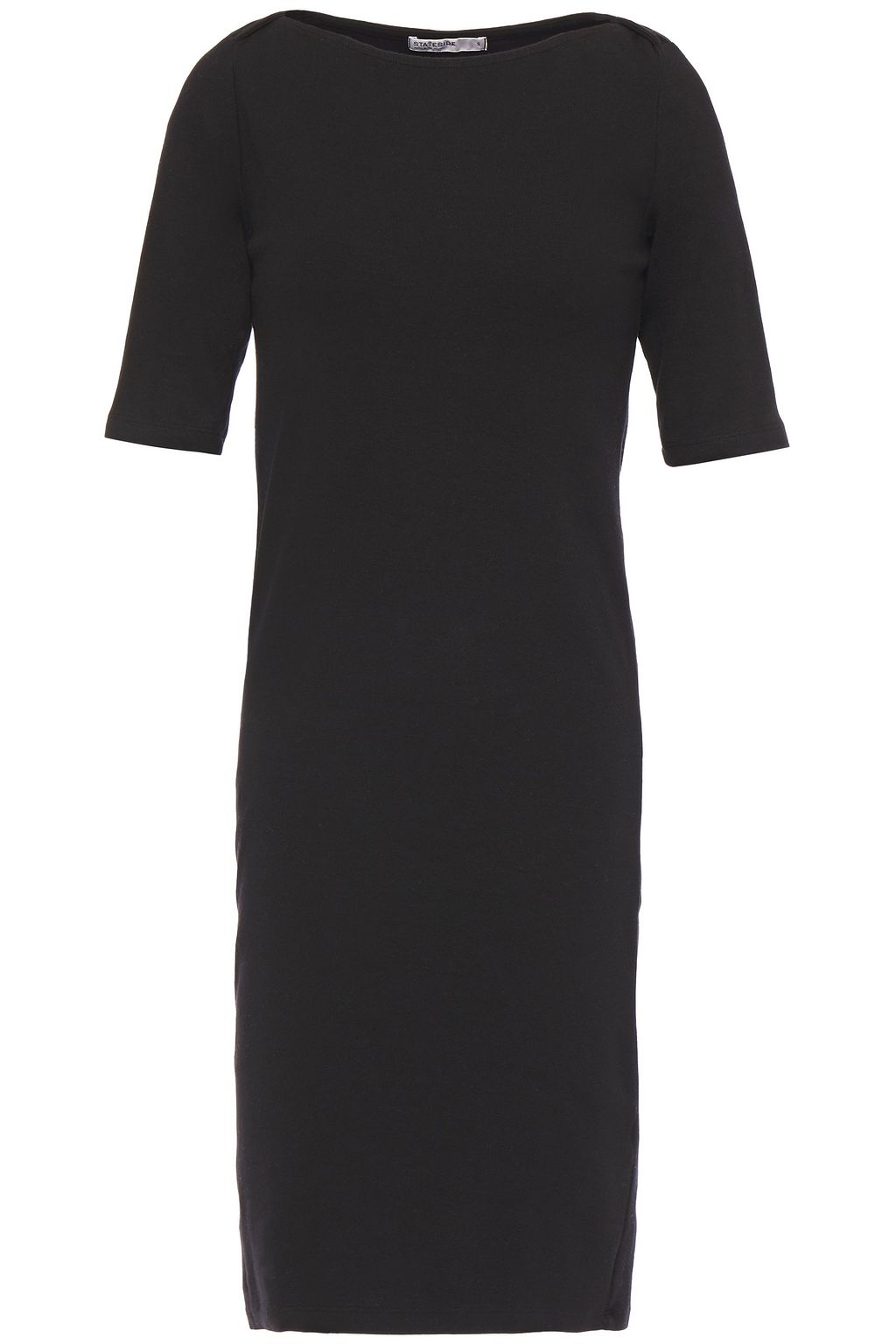 black cotton jersey dress