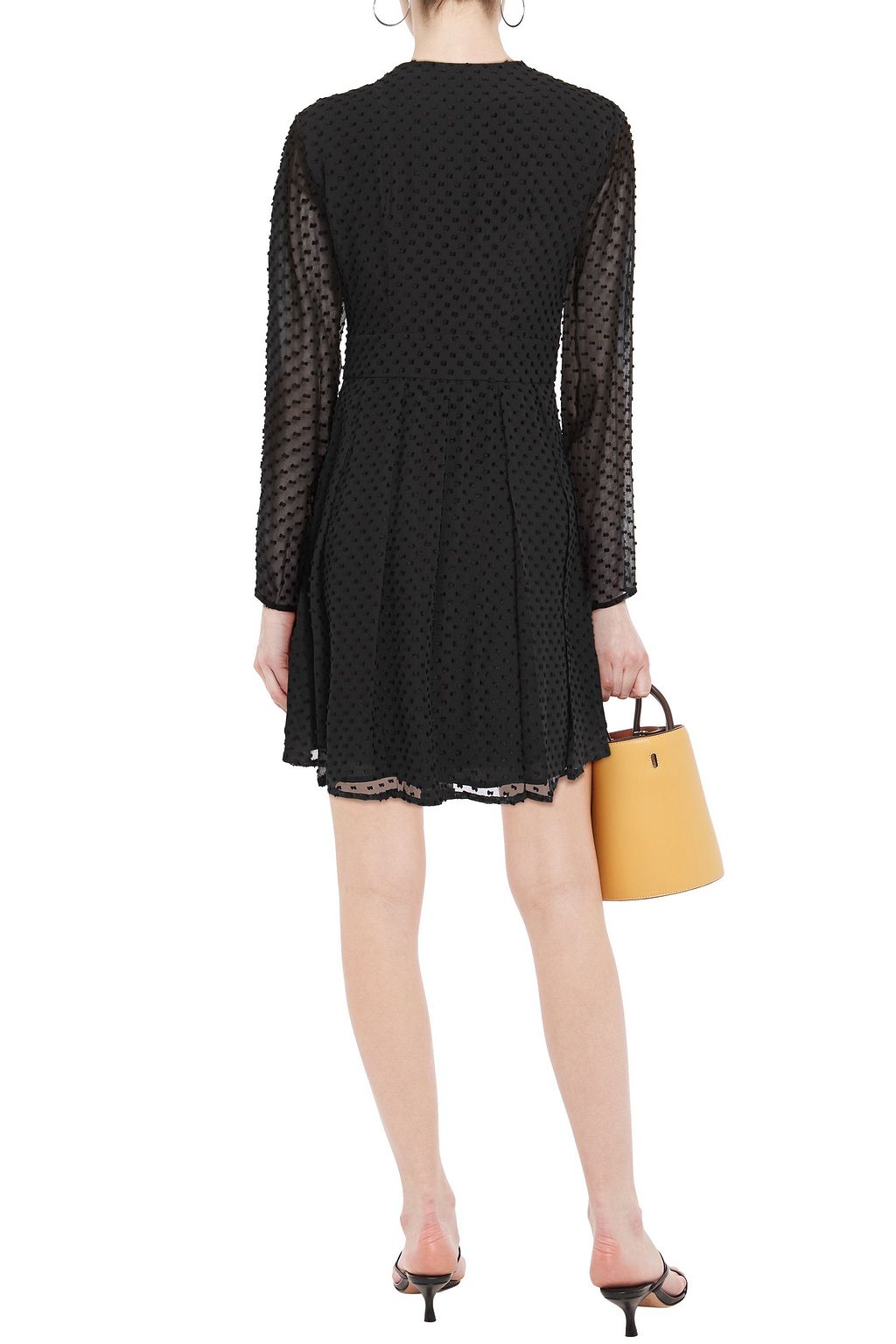 EQUIPMENT Pleated fil coupé silk-blend mini dress