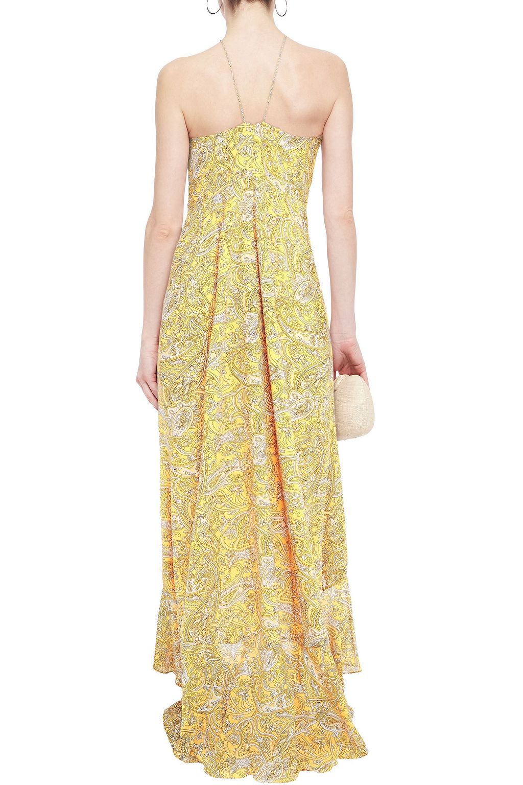 jay godfrey elsie ruffle front gown