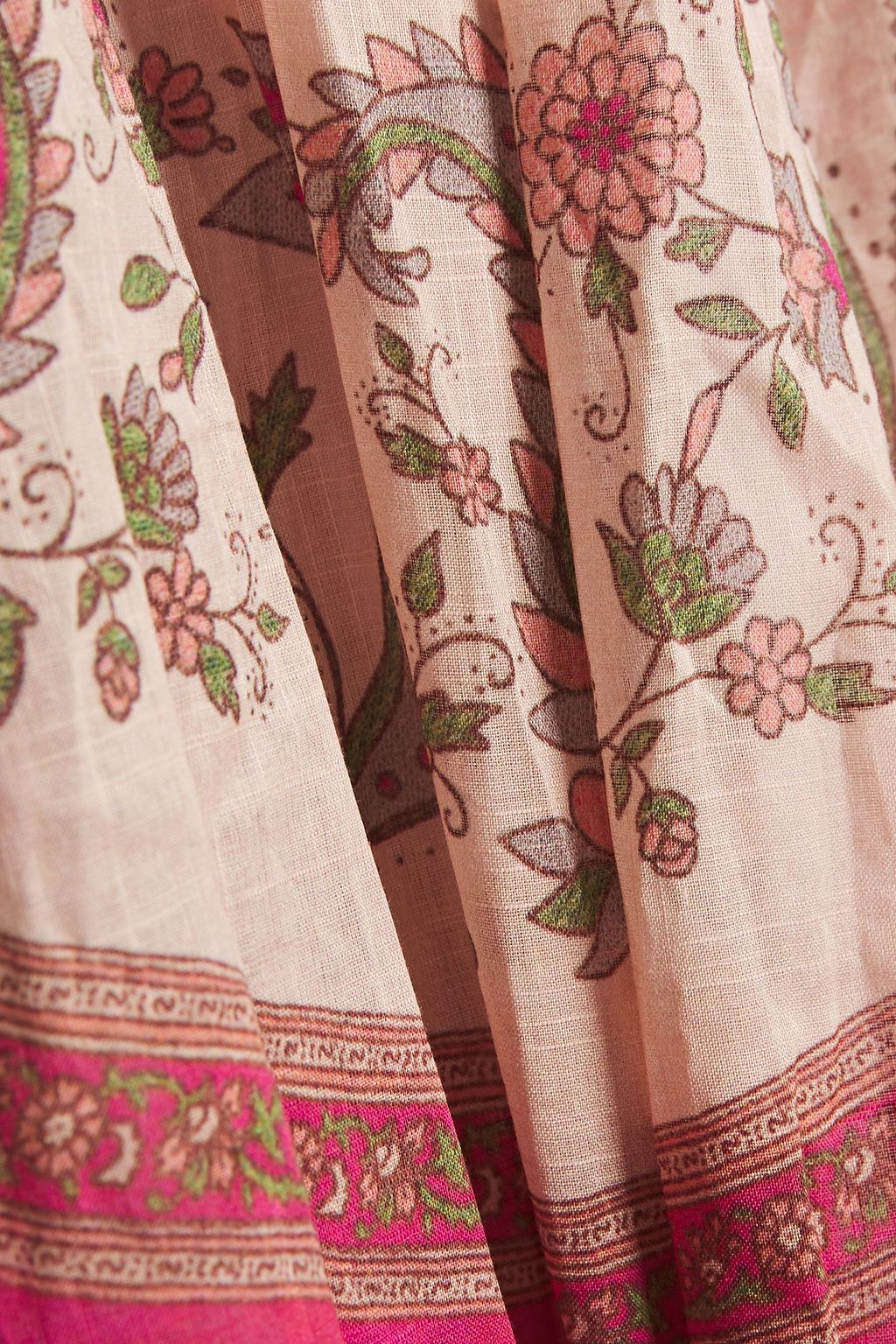 ZIMMERMANN Belted printed cotton maxi dress