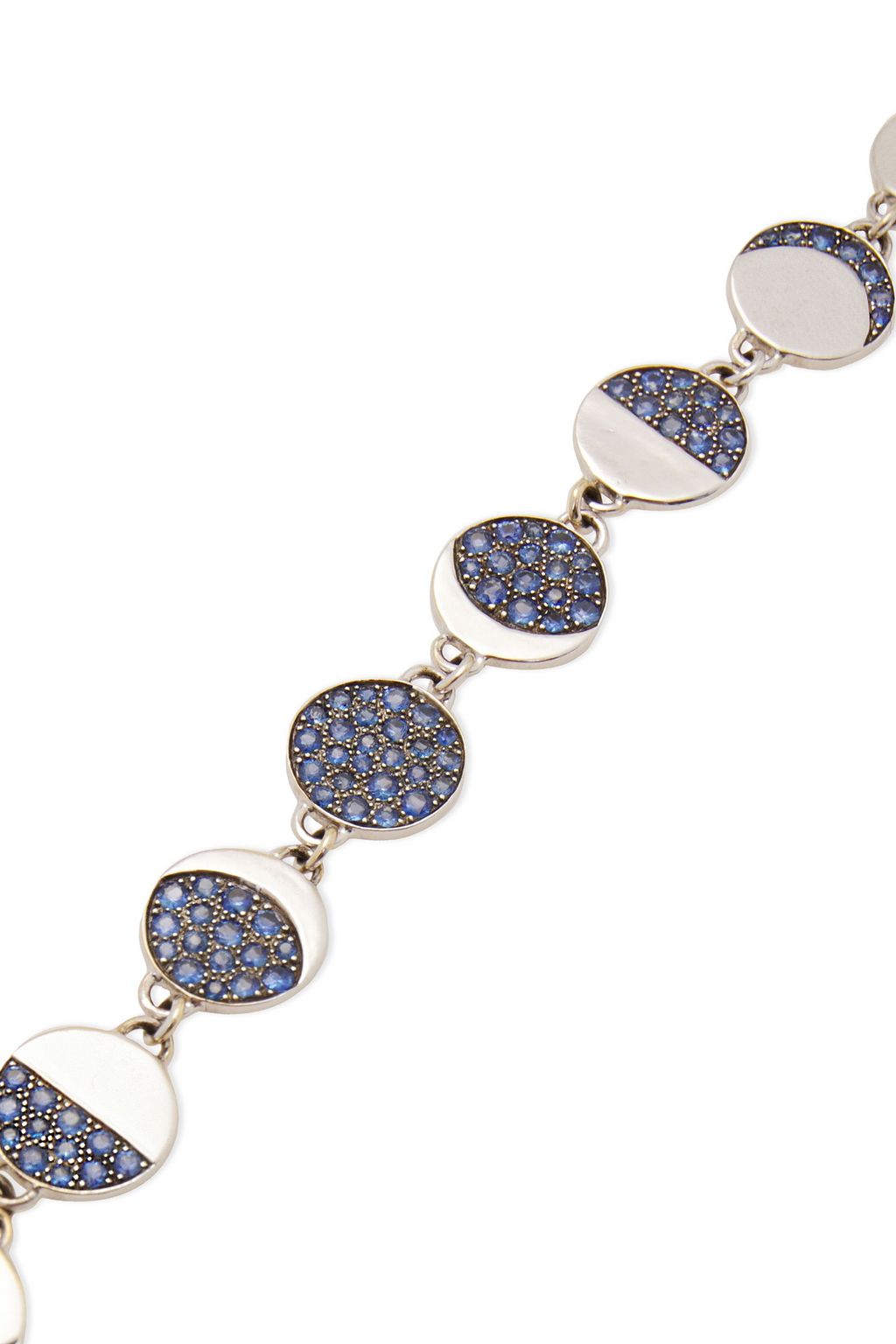 PAMELA LOVE Armband aus 18 KT. Weißgold mit Saphir