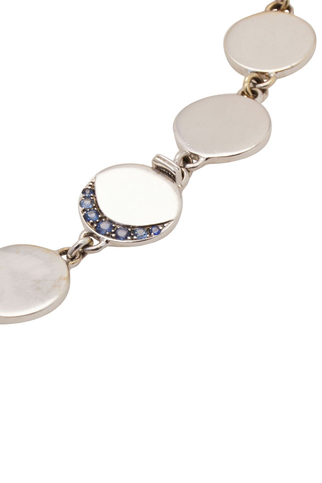 PAMELA LOVE Armband aus 18 KT. Weißgold mit Saphir