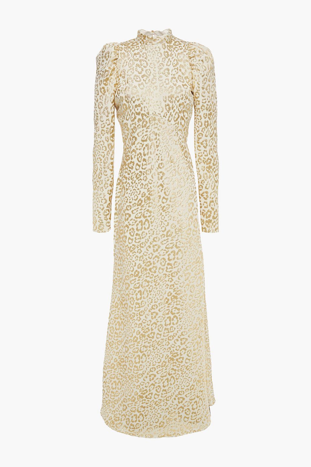 cream and gold maxi dress