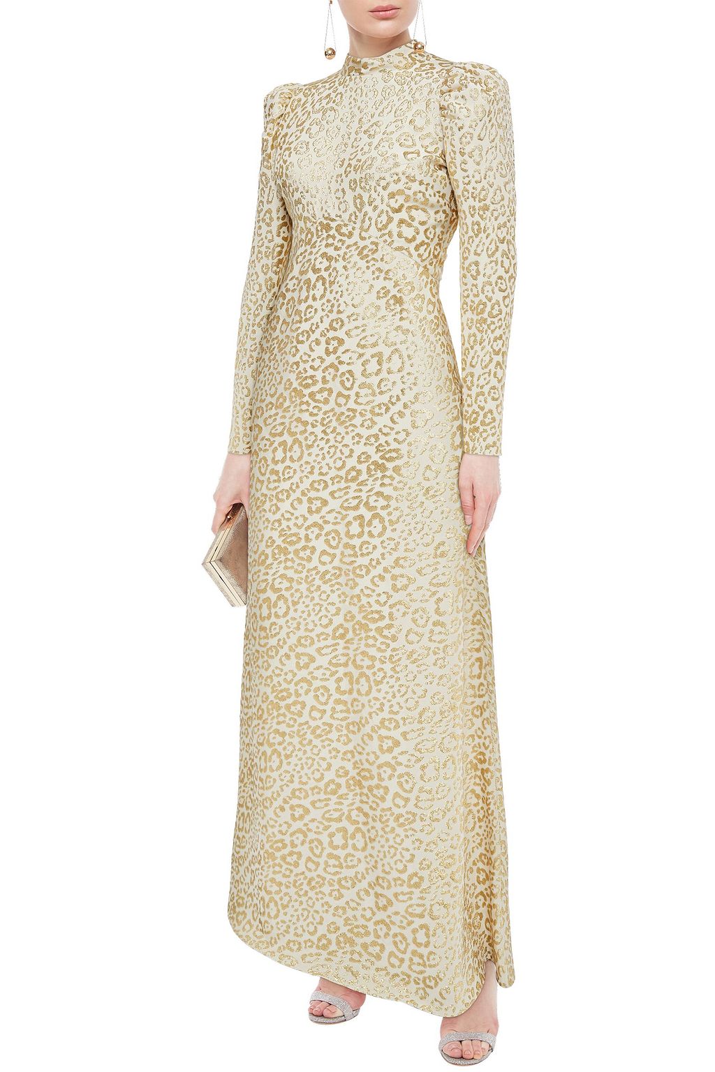 jacquard maxi dress