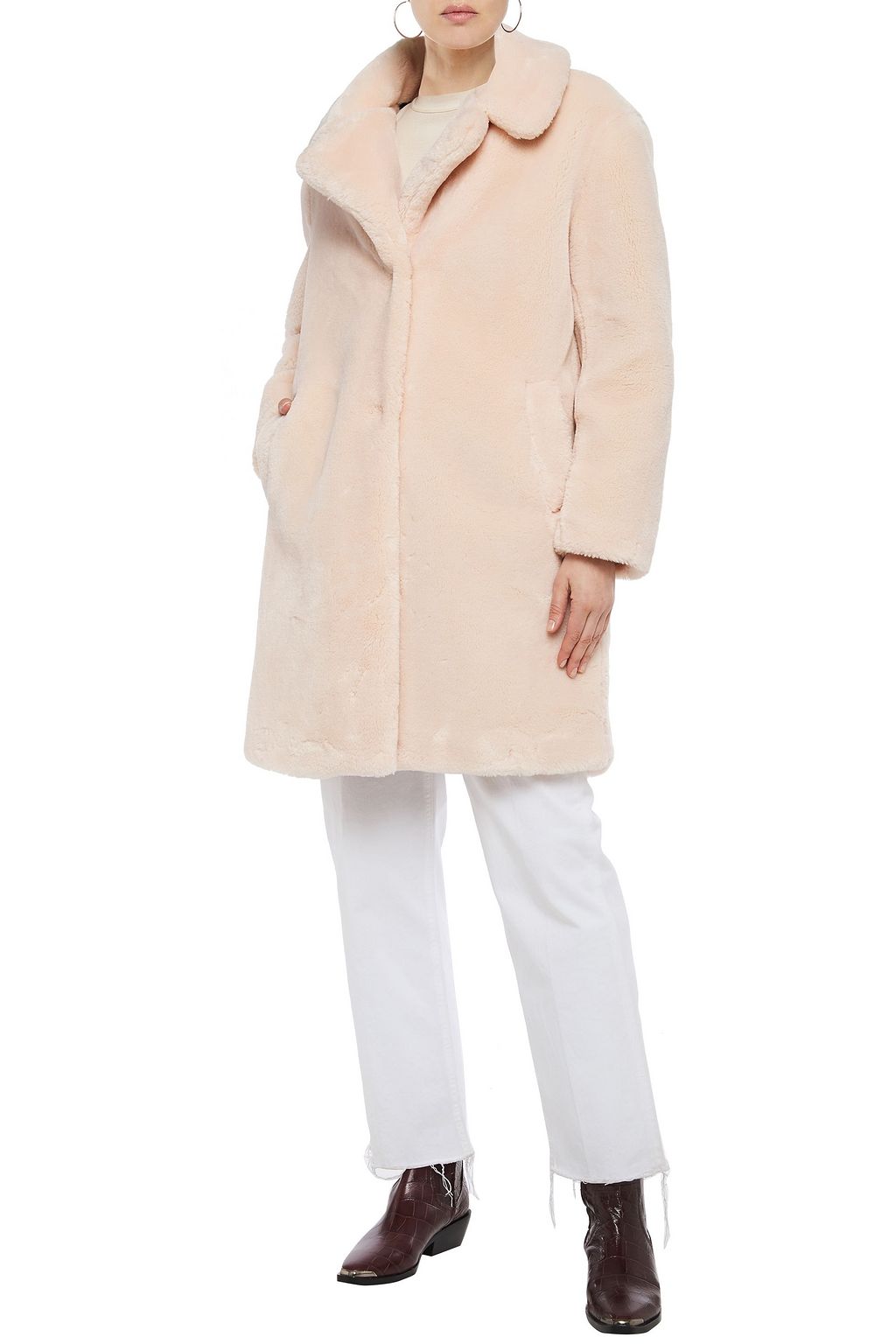 BA&SH Faux fur coat