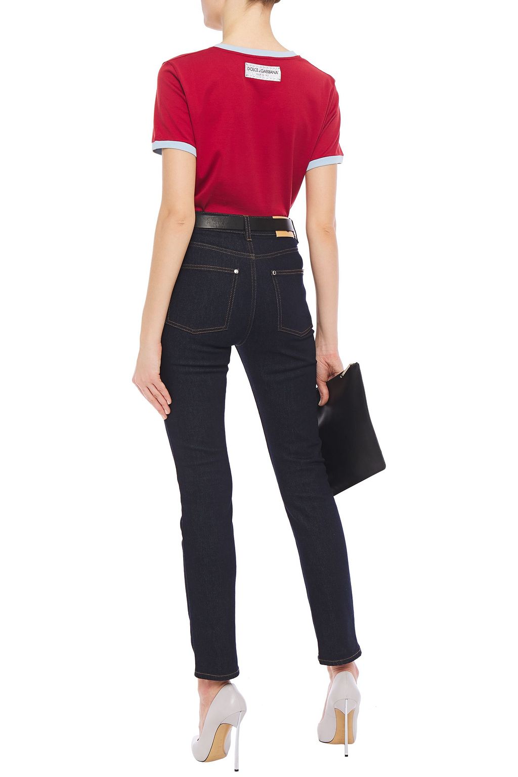 DOLCE&GABBANA Printed cotton-jersey T-shirt