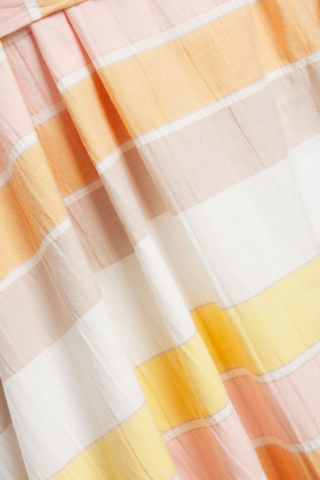 ZIMMERMANN Primrose striped crinkled-cotton halterneck maxi dress
