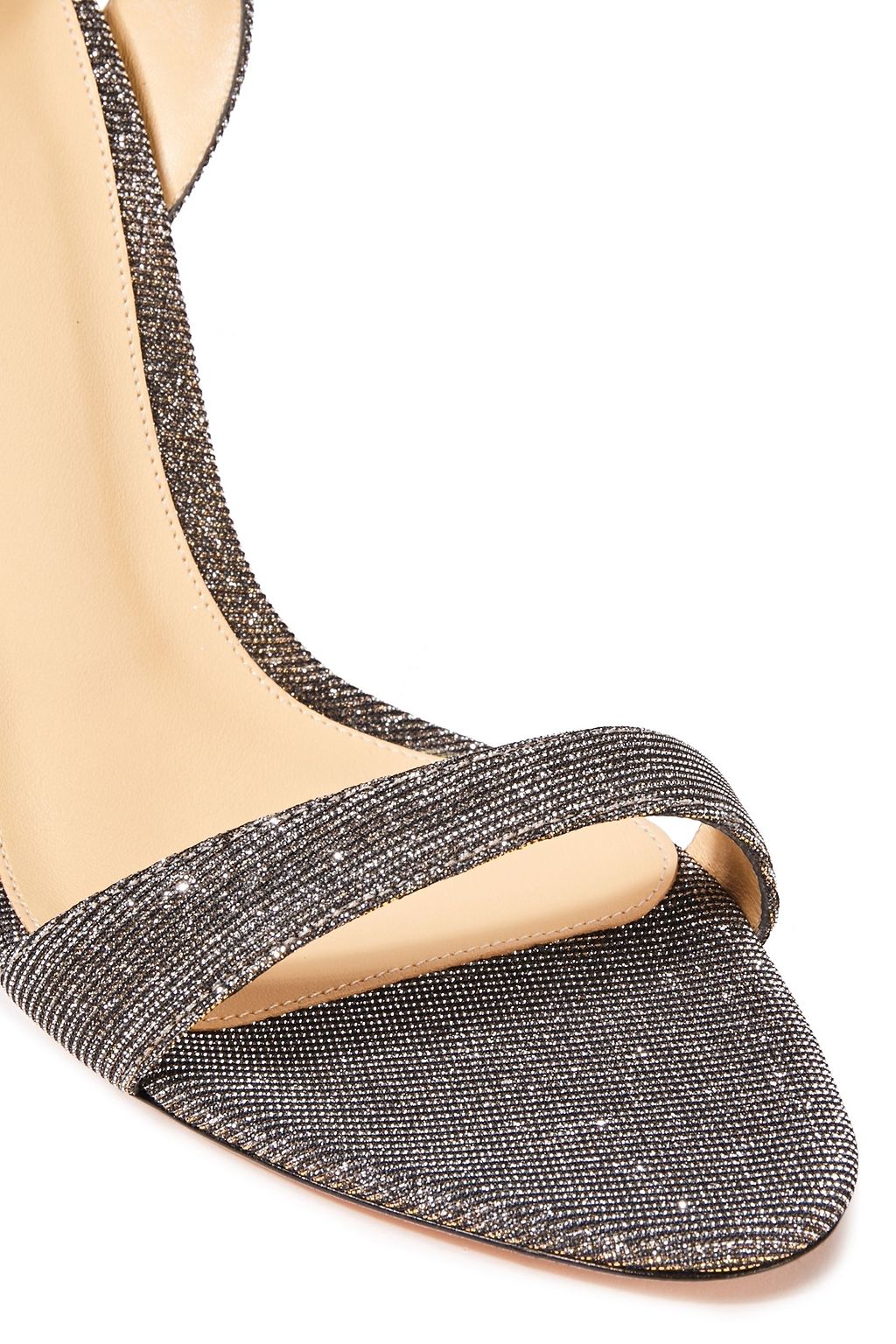 ALEXANDRE BIRMAN Willow lamé sandals