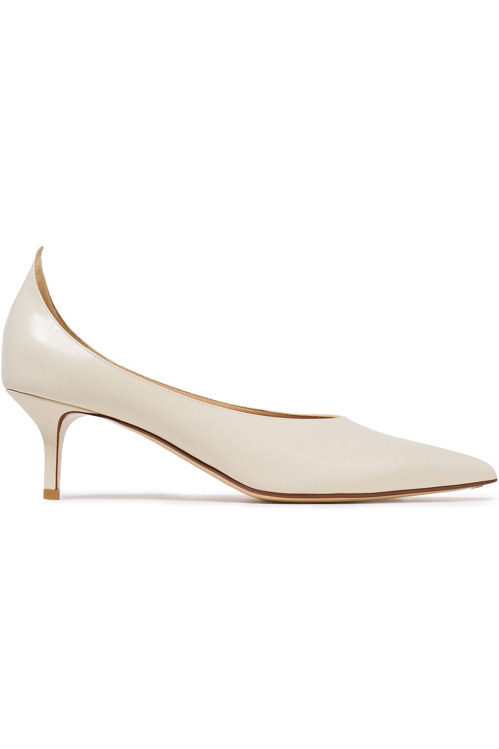 ivory leather pumps