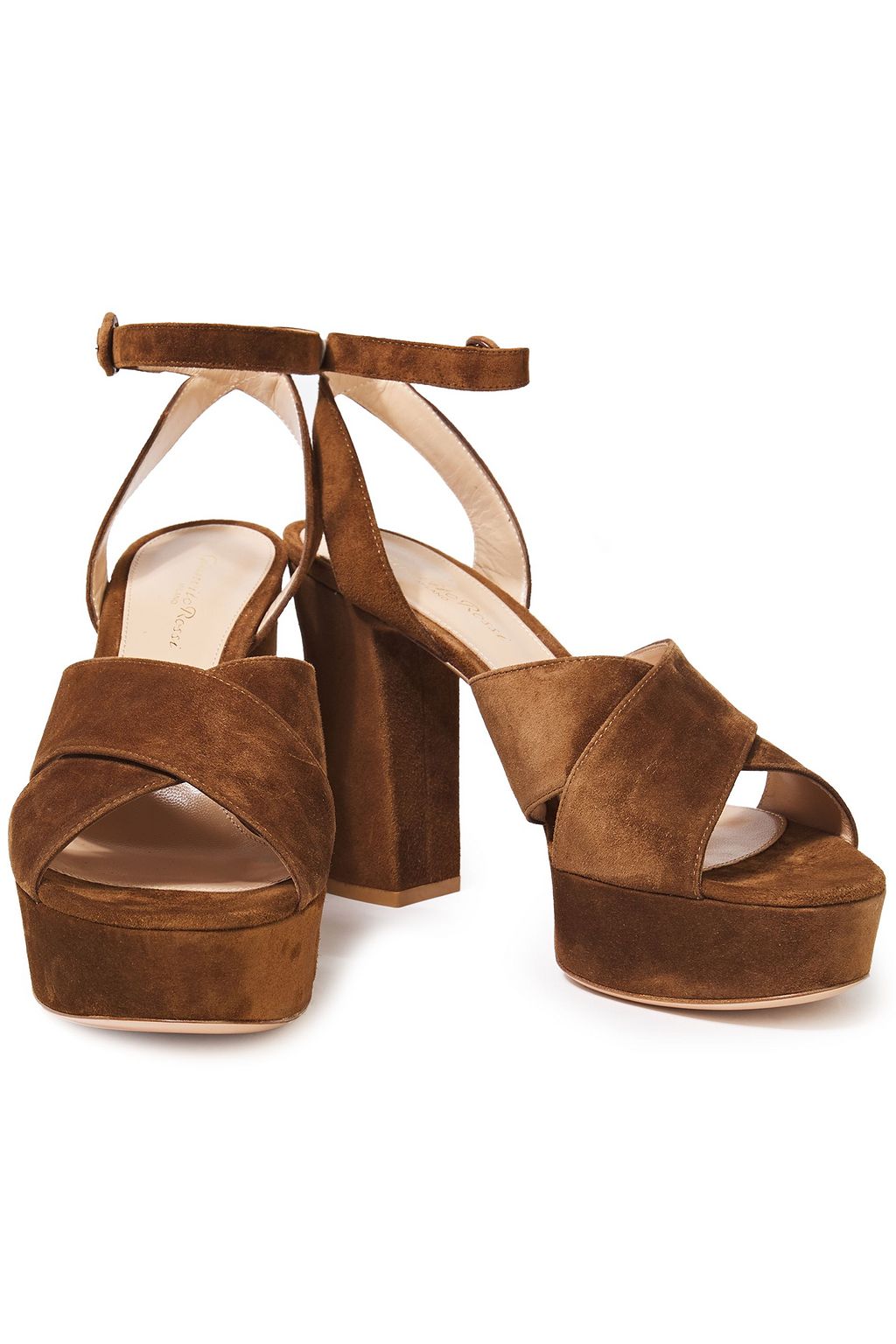 GIANVITO ROSSI Roxy 105 suede platform sandals