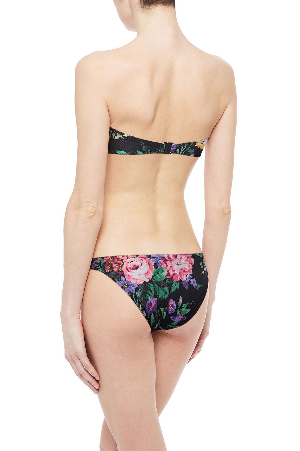 ZIMMERMANN Floral-print bandeau bikini