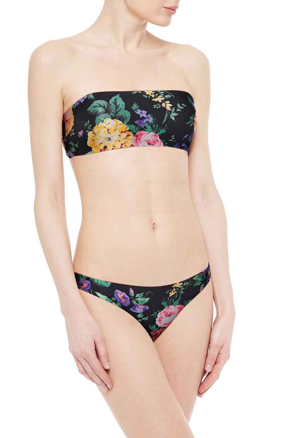 ZIMMERMANN Floral-print bandeau bikini