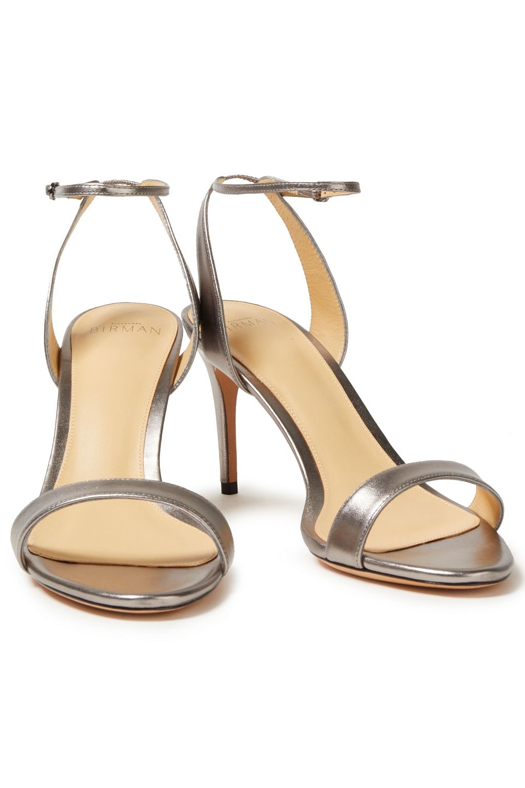 ALEXANDRE BIRMAN Willow 75 metallic leather sandals
