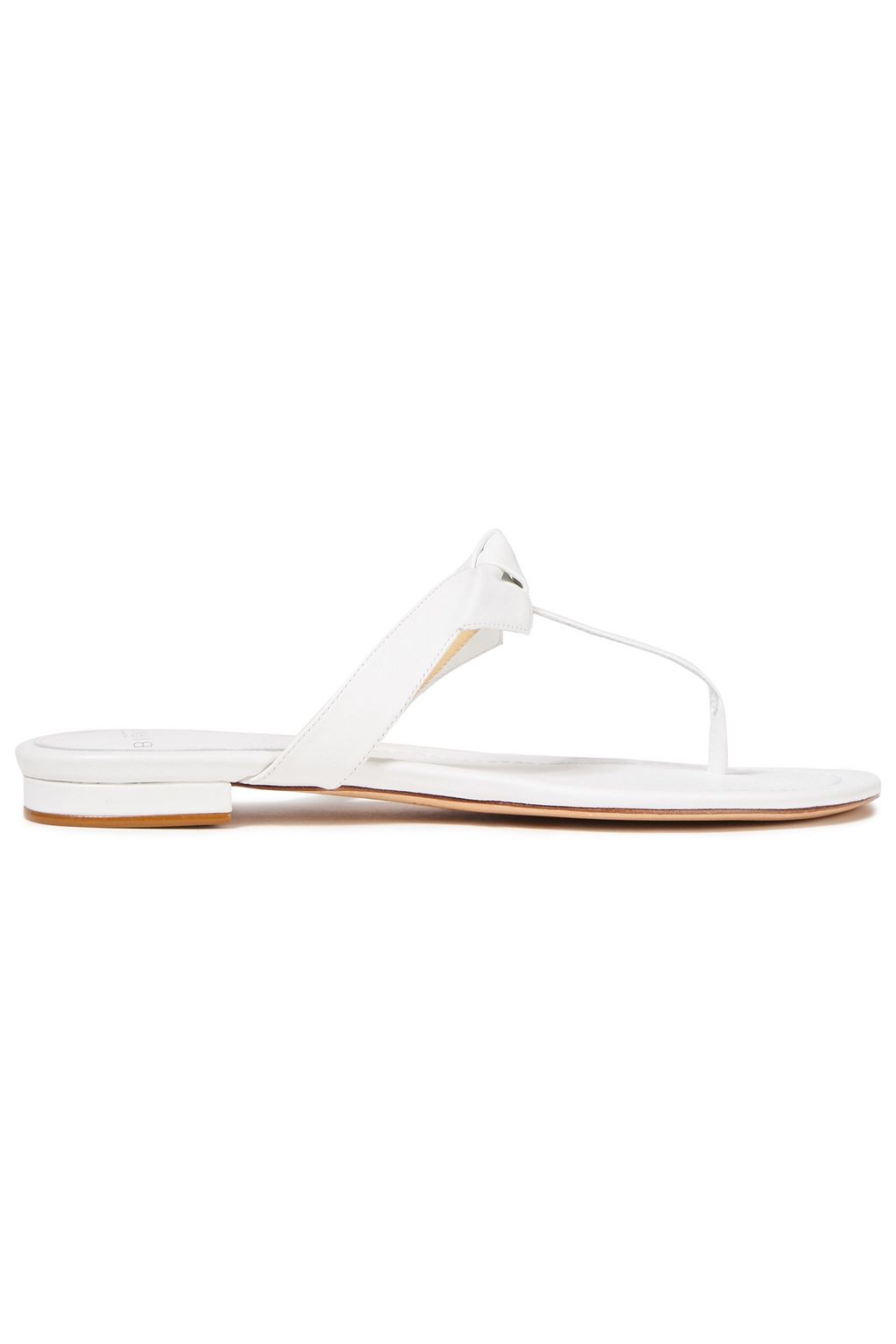 White Clarita knotted leather sandals 