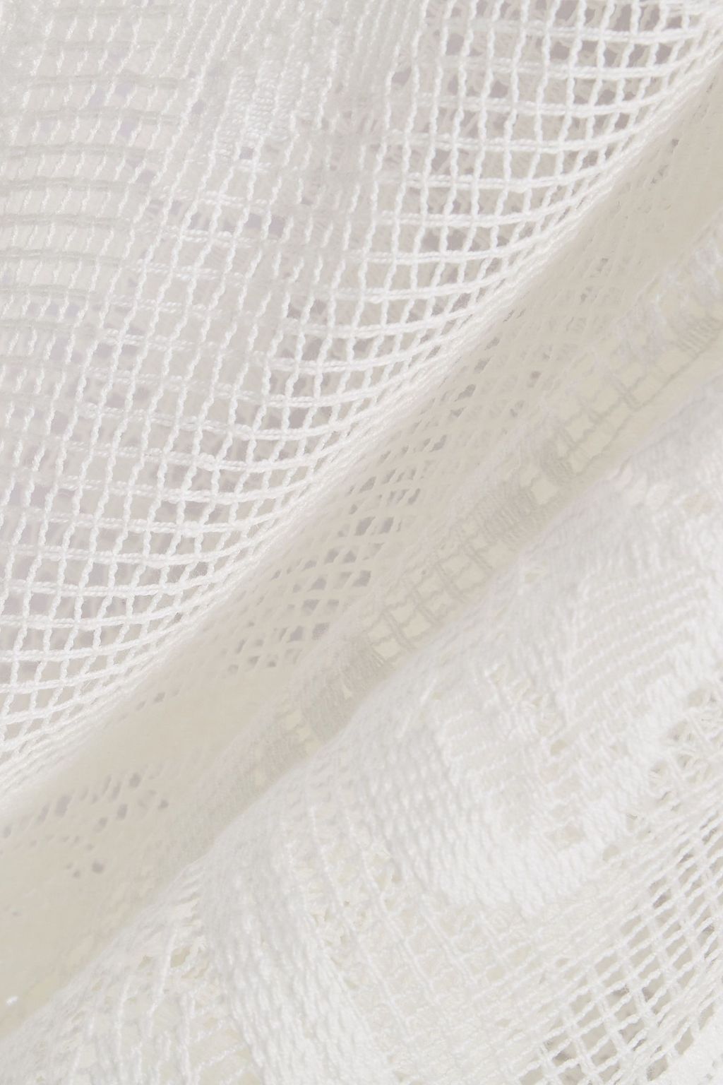 DOLCE&GABBANA Crocheted cotton-blend lace top