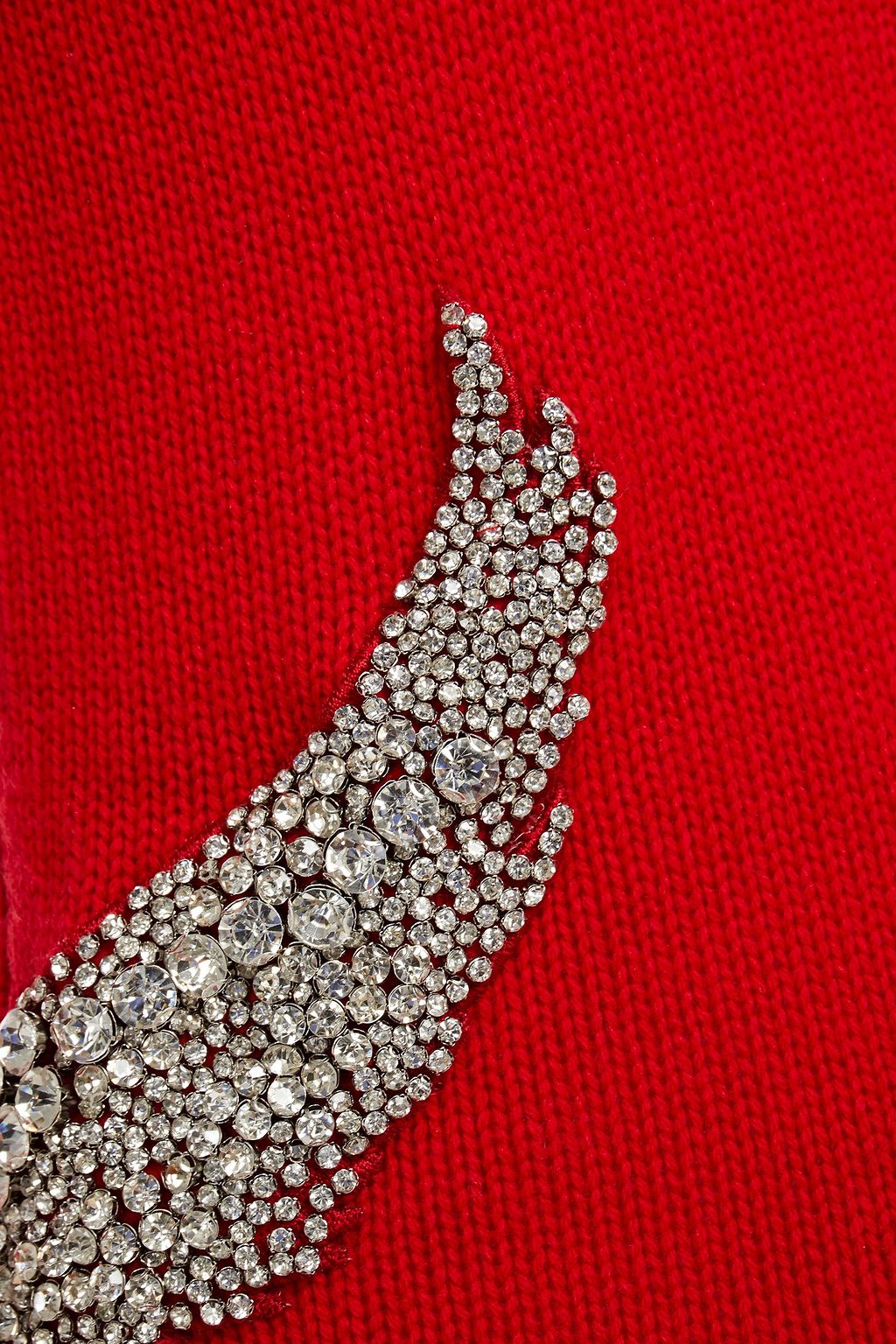 BA&SH Oia crystal-embellished wool and cashmere-blend mini dress
