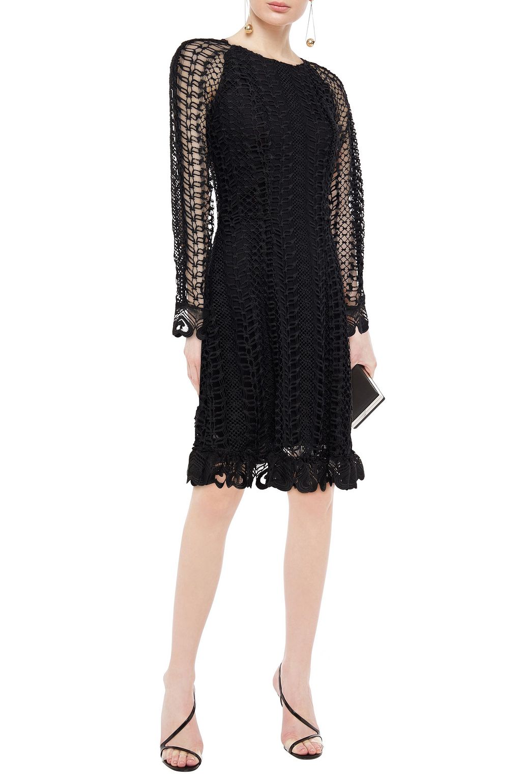 TEMPERLEY LONDON Sunbird guipure lace mini dress