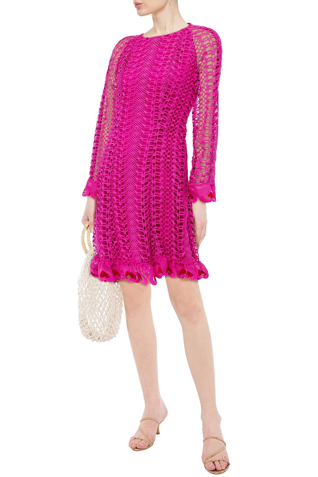 TEMPERLEY LONDON Sunbird guipure lace mini dress