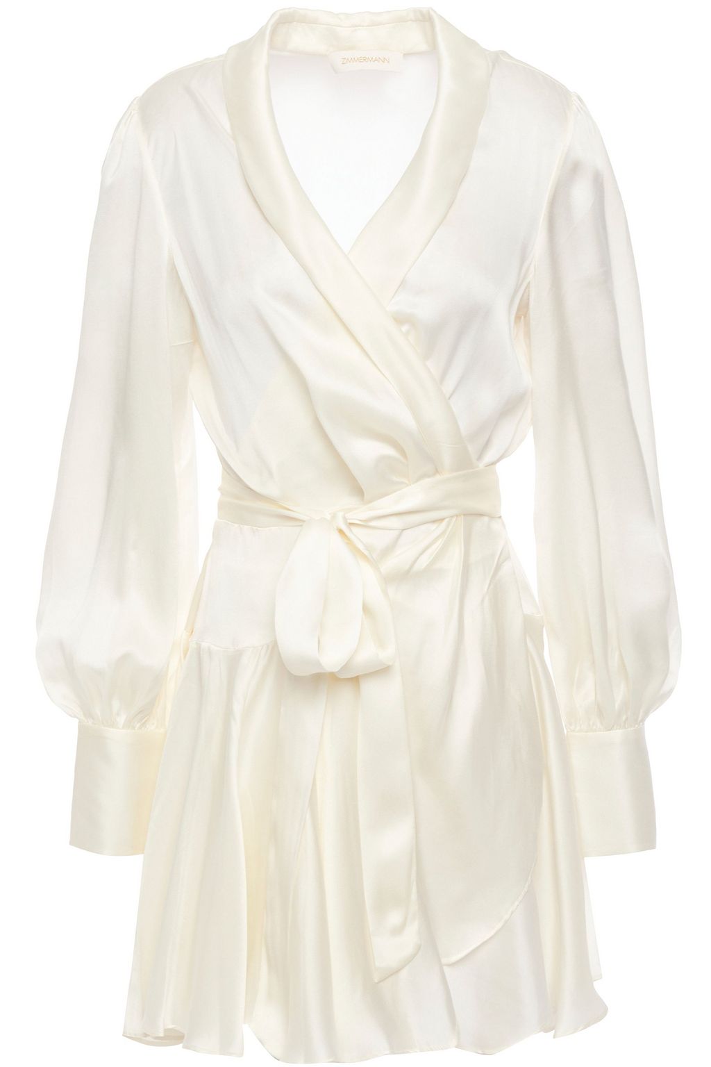 zimmermann mini wrap dress