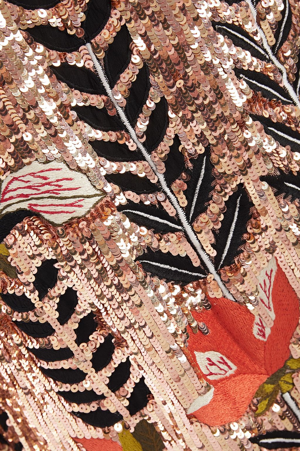 TEMPERLEY LONDON Sequin-embellished embroidered tulle mini dress
