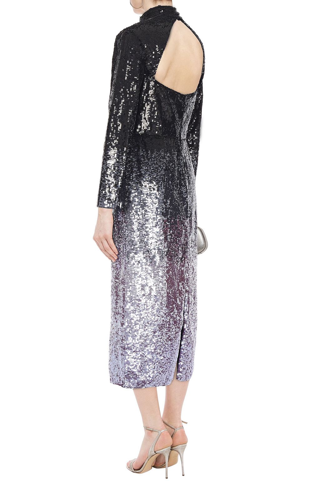 TEMPERLEY LONDON Opia open-back dégradé sequined stretch-crepe midi dress