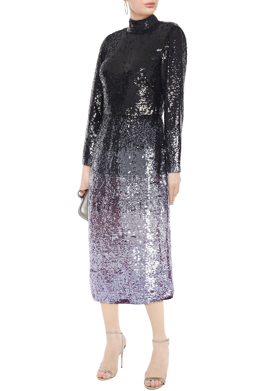 TEMPERLEY LONDON Opia open-back dégradé sequined stretch-crepe midi dress