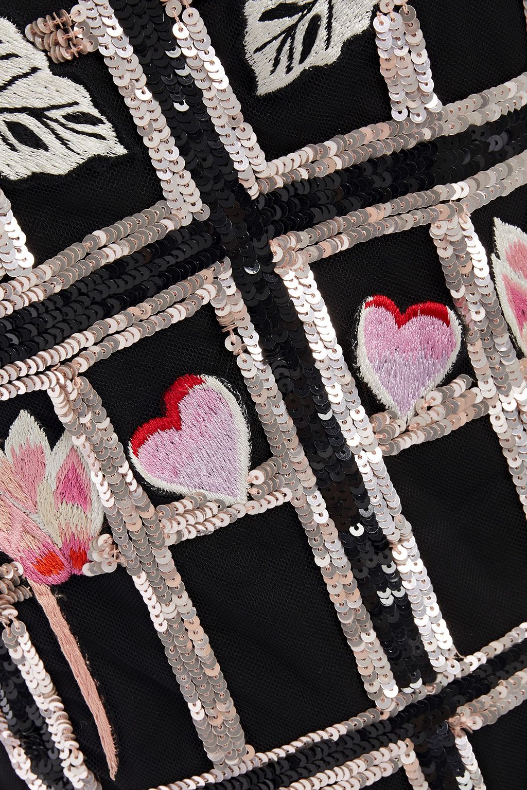 TEMPERLEY LONDON Sequin-embellished embroidered tulle dress
