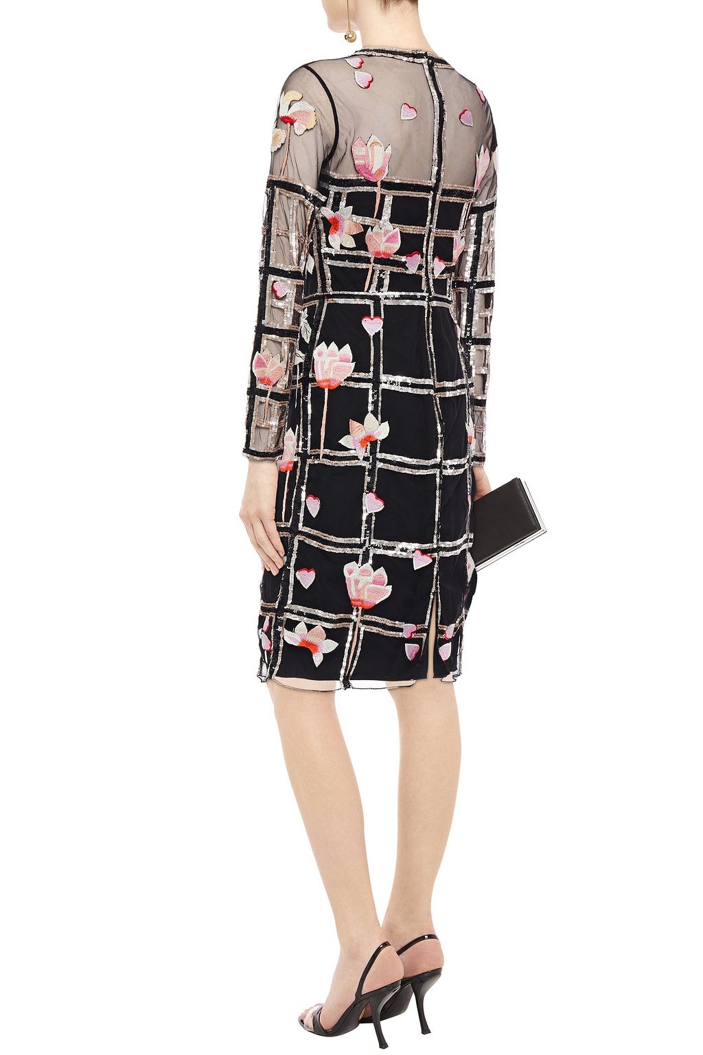 TEMPERLEY LONDON Sequin-embellished embroidered tulle dress
