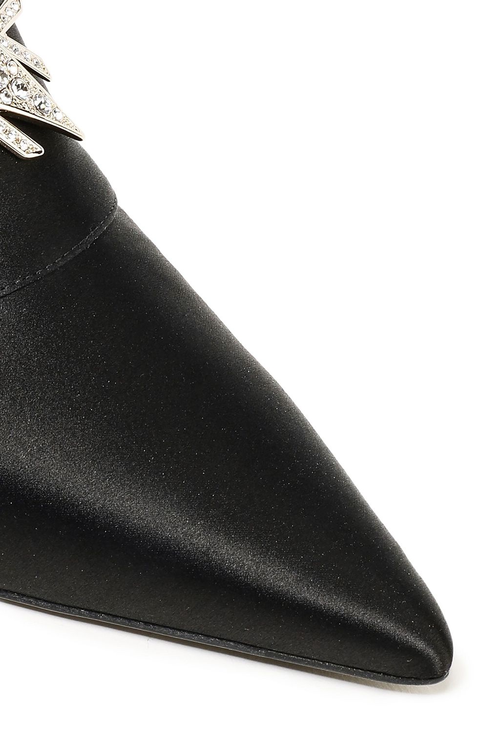 ROGER VIVIER Embellished buckled satin mules