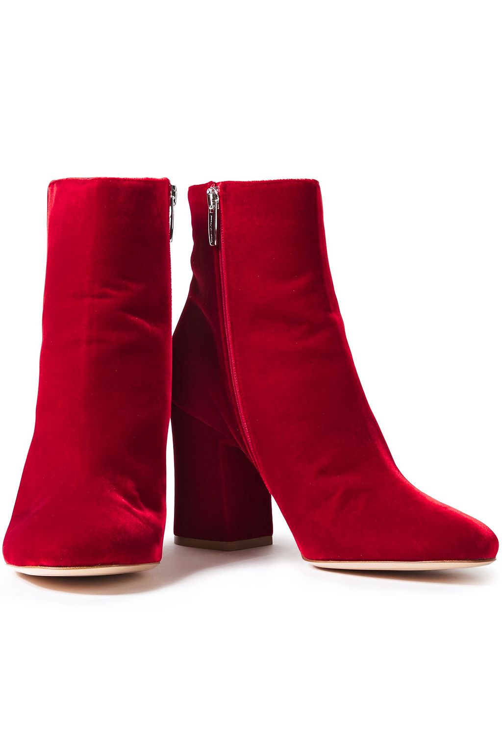 GIANVITO ROSSI Shelly 85 velvet ankle boots