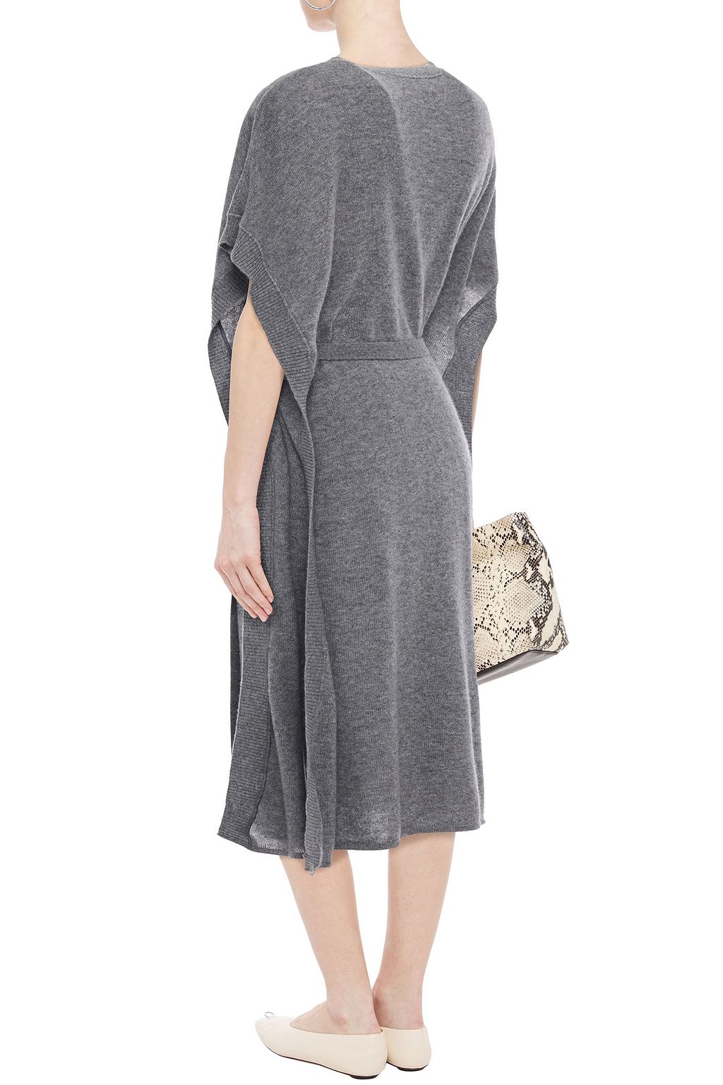 LE KASHA Goa belted cashmere midi dress