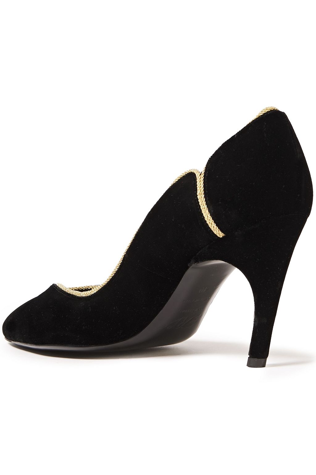 ROGER VIVIER حذاء بامب مصنوع من المخمل