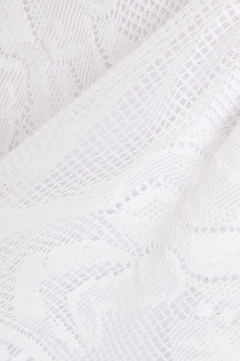 DOLCE&GABBANA Crocheted cotton-blend lace top