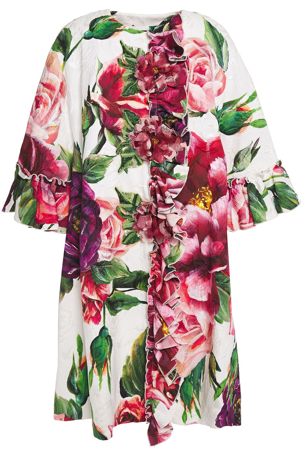 dolce and gabbana floral coat